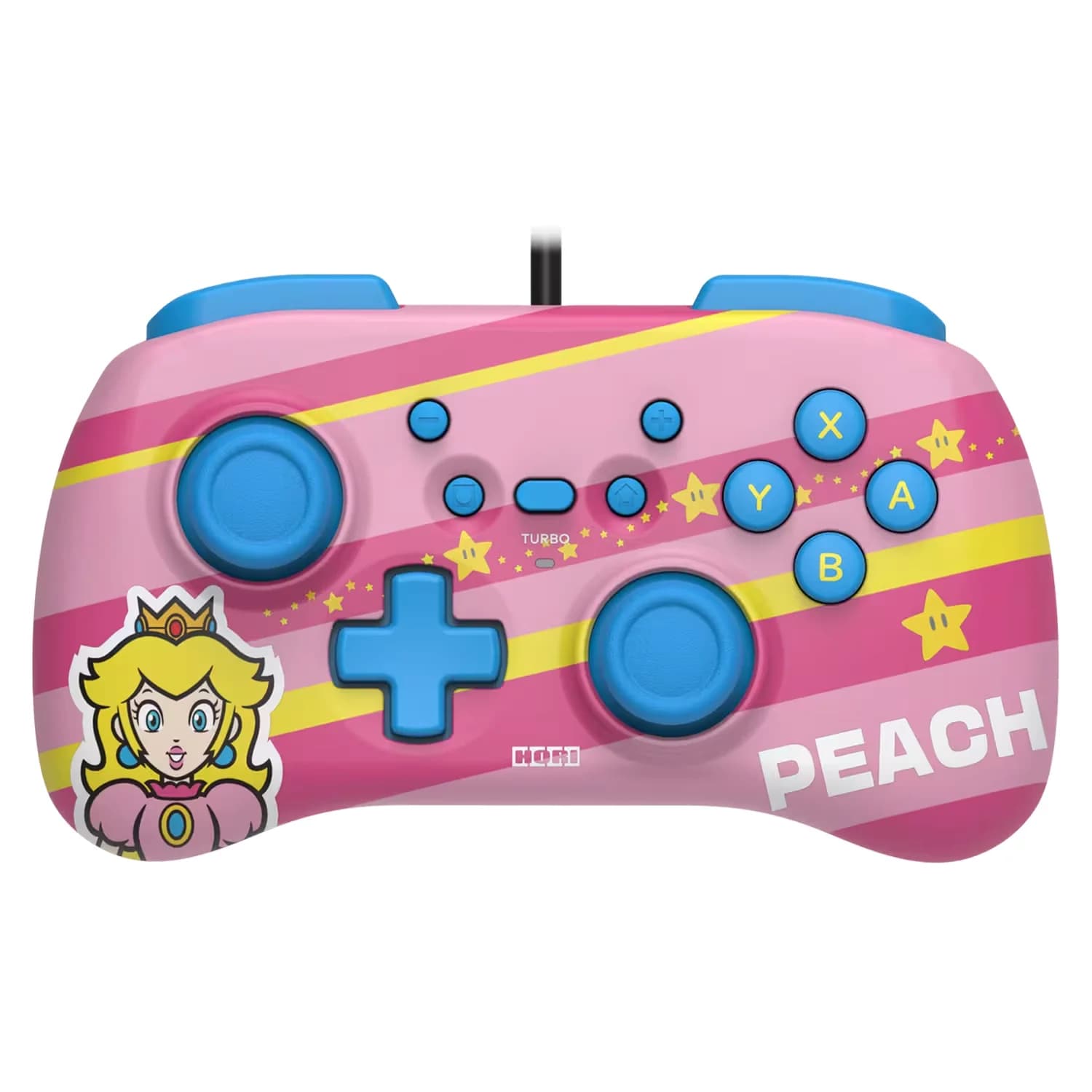 Nintendo Controle Horipad Mini com Fio Peach para Nintendo Switch - NSW-367U