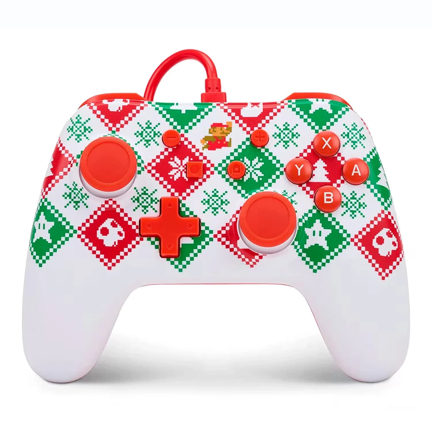 Nintendo Controle PowerA Wired para Nintendo Switch - Mario Holiday (PWA-A-2529)