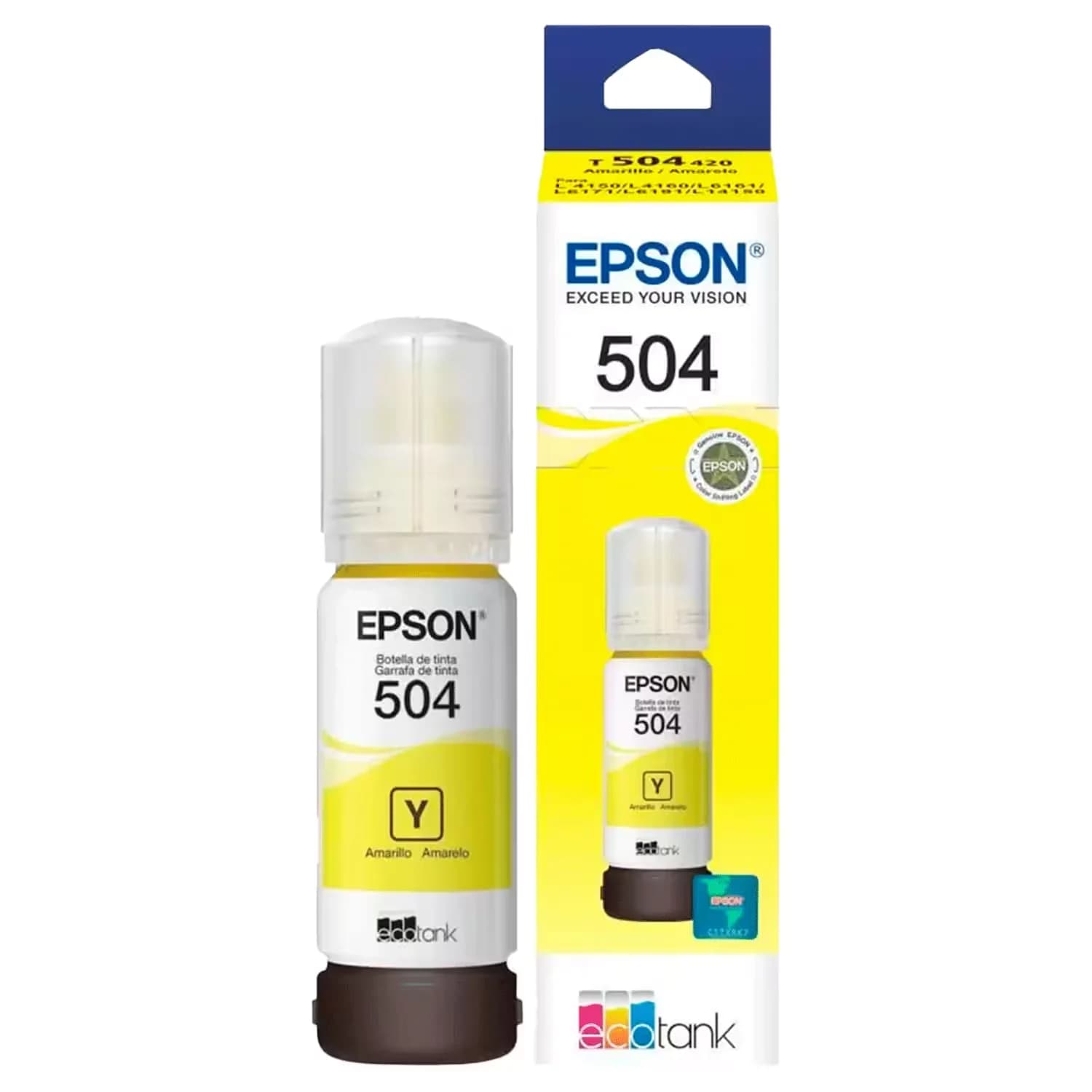 Epson Garrafa Tinta Epson Ecotank T504 L4260 Amarelo