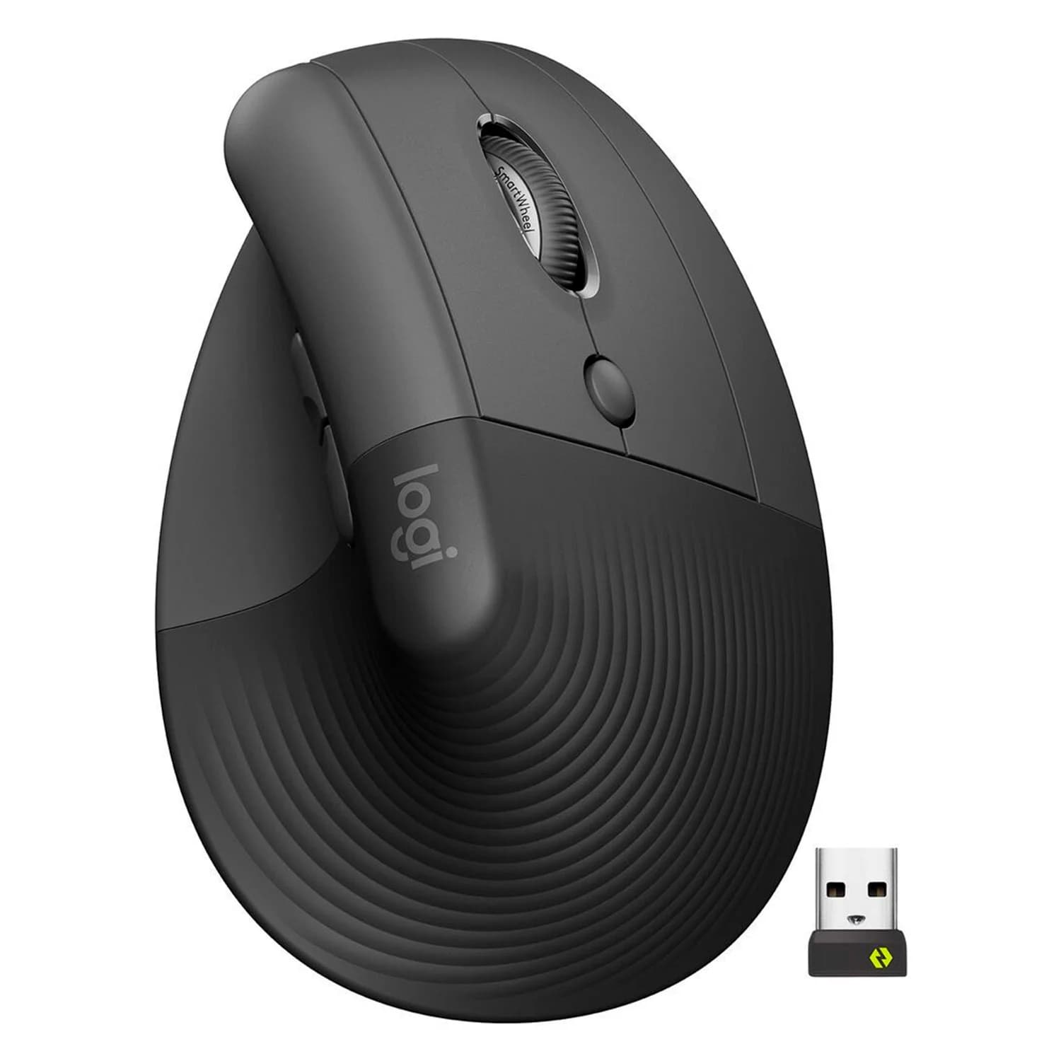 Logitech Mouse Logitech Lift Vertical 910-006466 4000 DPI Sem Fio - Grafite
