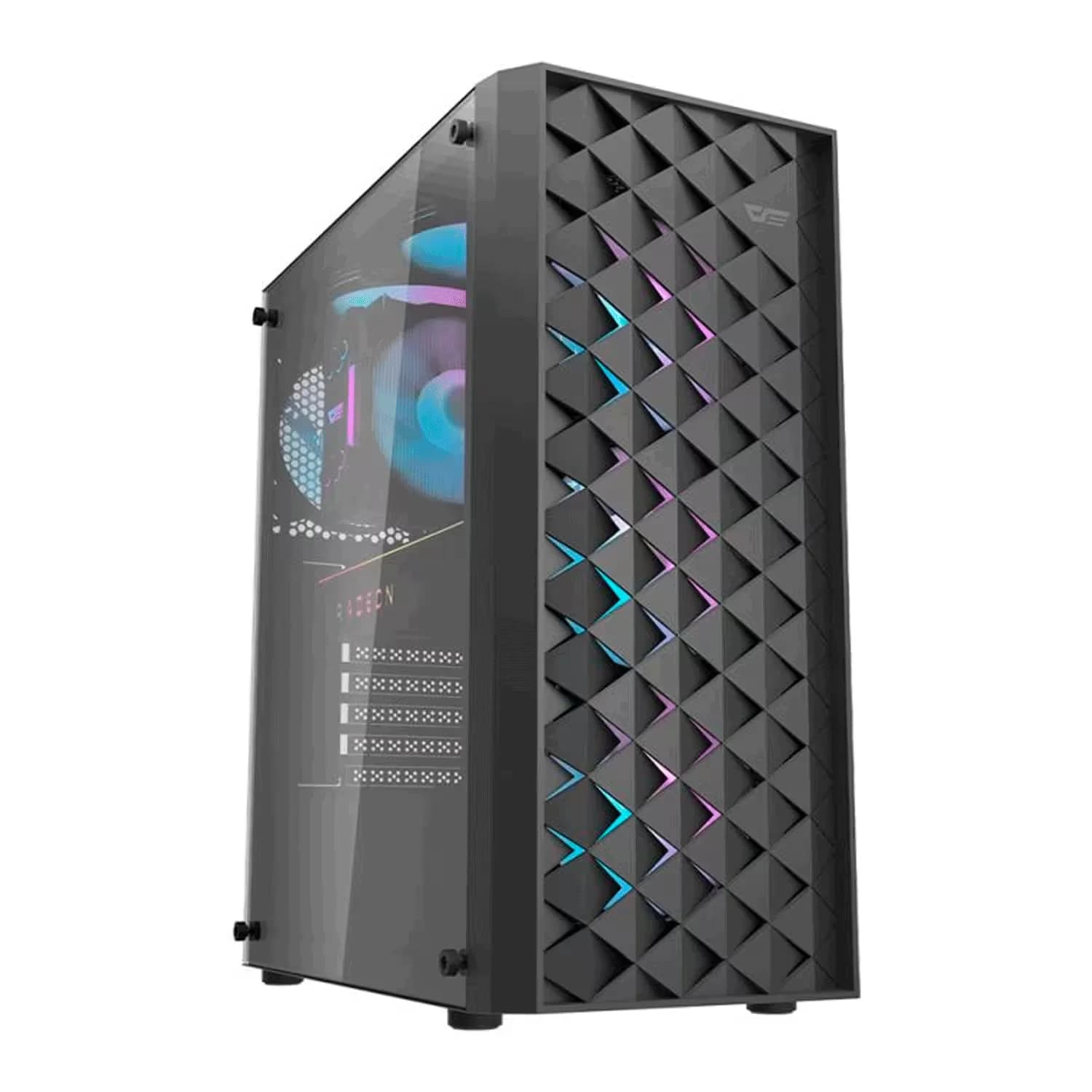 Acessório · Aigo-E-Darkflash Gabinete Gamer Darkflash DK351 3 Fan ARGB - Preto