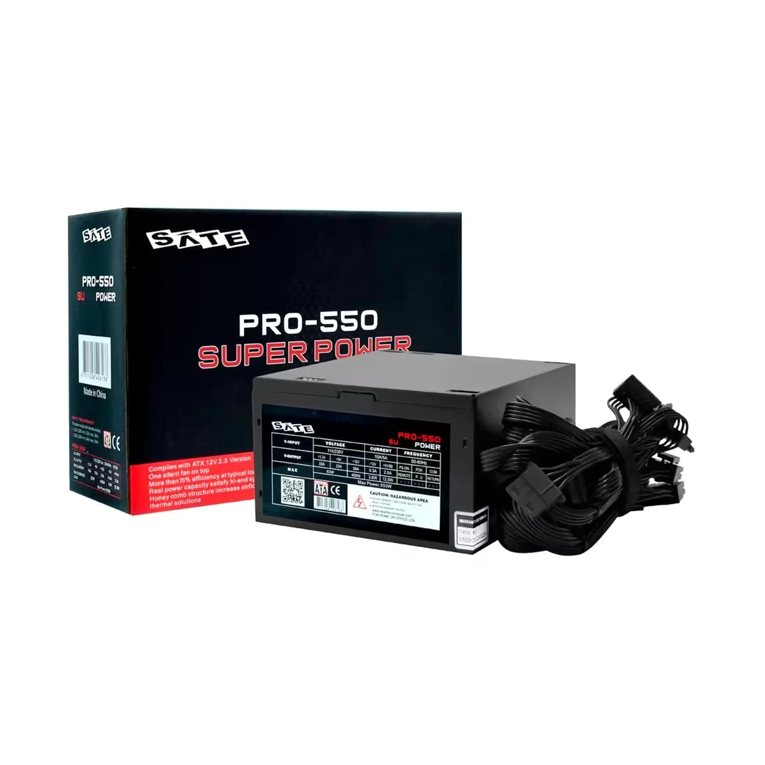 Satellite Fonte Satellite PRO-550 ATX 550W - Preto