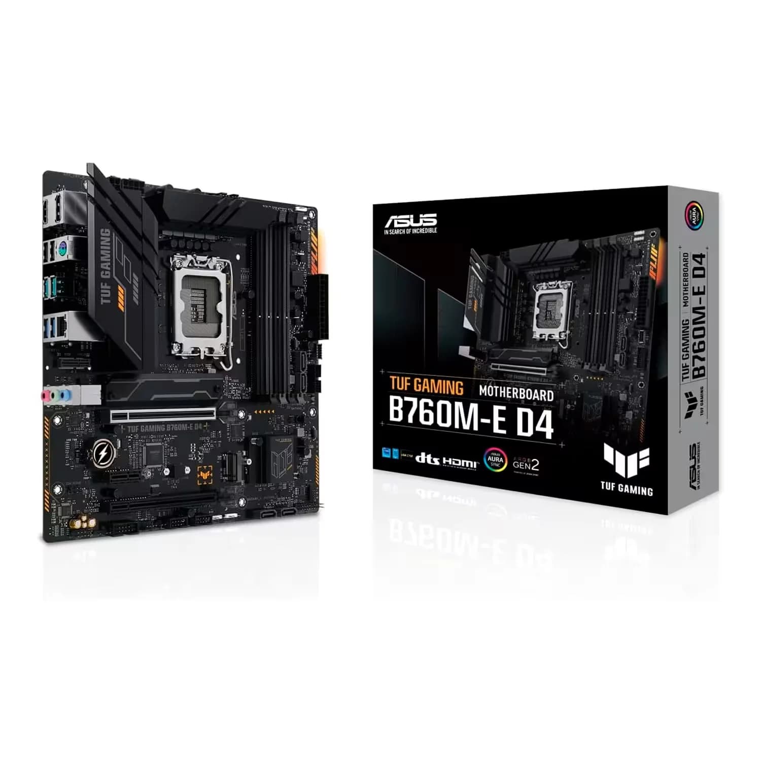 Intel Placa Mãe Asus Tuf Gaming B760M-E D4 DDR4 Socket LGA 1700 Chipset B760 Micro ATX
