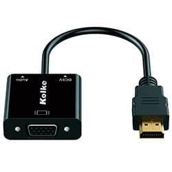 Kolke Cabo Adaptador Hdmi Vga Audio Kolke Kca Preto