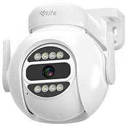4life Camera Seguranca 4LIFE FLD8G Smart Outdoor Wi Fi 5K Branco