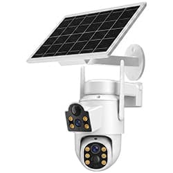Satellite Camera Seguranca Satellite CAM8013DS Painel Solar Wi Fi Branco
