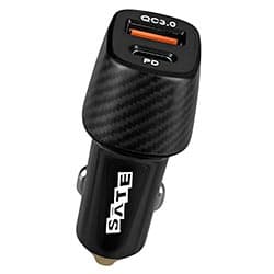 Satellite Carregador Bateria Veicular Satellite CC2012 30W Usb Usb Preto