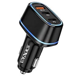 Satellite Carregador Bateria Veicular Satellite CC2013 30W Usb Usb Preto
