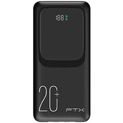 Ftx Carregador Portatil Ftx Pb 20LCD Bk 20000MAH Usb Usb 5W Preto