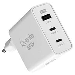 Quanta Carregador Tomada Quanta QTCRP65 Usb Usb 65W Branco