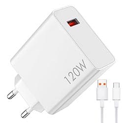 Xiaomi Carregador Tomada Mdy Ee Usb 120W Cabo Usb Usb Branco
