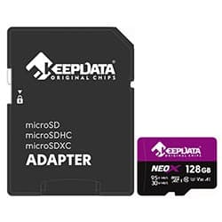 Keepdata Cartao Micro Sd Keepdata Neox C10 Xc U3 V30 A1 KDMSDC10U3V30A1 128GB