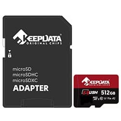 Keepdata Cartao Micro Sd Keepdata Rush C10 U3 V30 A2 KDMSDC10U3V30A2 256GB
