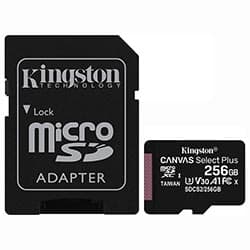 Kingston Cartao Micro Sd Kingston Canvas Select Plus 256GB