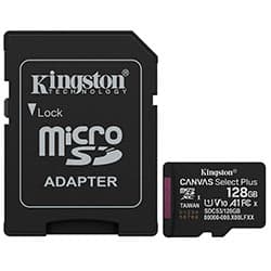 Kingston Cartão de Memória Micro SD Kingston Canvas Select Plus 128GB 150Mbs - SDCS3/128GB