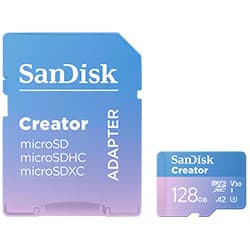 Sandisk Cartao Micro Sd Sandisk Creator U3 V30 4K Uhd GN6MS 128GB
