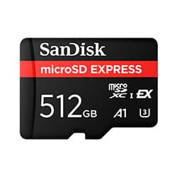 Sandisk Cartao Micro Sd Sandisk Express A1 U3 3K Uhd GN4NN 512GB