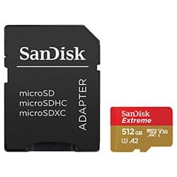 Acessório · Sandisk Micro Sd Sandisk Extreme 190MB GN6MA 512GB
