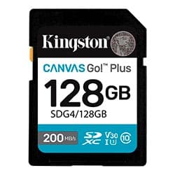 Kingston Cartao Sd Kingston Canvas Go Plus C10 U3 V30 A2 SDG4 128GB