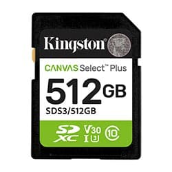 Kingston Cartao Sd Kingston Canvas Select Plus C10 SDS3 512GB