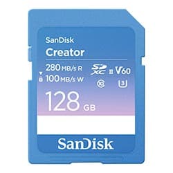 Sandisk Cartao Sd Sandisk Creator V60 U3 6K Uhd Sdsdxep Gncis 128GB