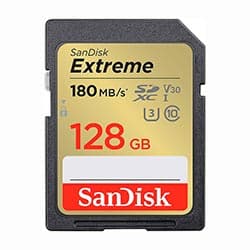 Sandisk Cartao Sd Sandisk Extreme Class U3 Uhd 4K Sdsdxva Gncin 128GB