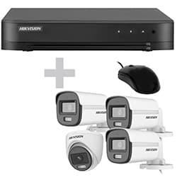Hikvision Cctv Vigilancia Dvr Hikvision 7204HGHI 4CAM Cv Turbo 3CAM Hdmi Vga Usb Lan Rca Preto