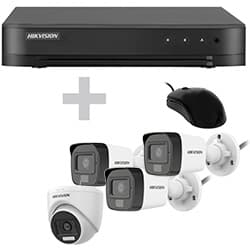 Acessório · Hikvision Cctv Vigilancia Dvr Hikvision 7204HGHI 4CAM Hl Turbo 3CAM Hdmi Vga Usb Lan Rca Preto