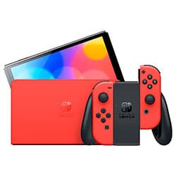 Nintendo Console Switch Oled Mario Edition Heg Raaaa Japones 64GB Preto