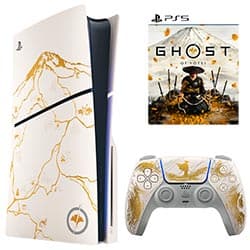 Sony Console Slim Cfi 2015A AZ7X Ghost Of Yotei Limited Edition Bivolt Jogo Ghost Of Yotei Americano 1024GB Branco