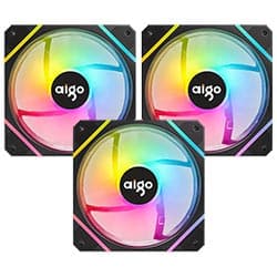 Acessório · Aigo Cooler Gabinete Aigo AM12 Pro 12X12 Argb Preto