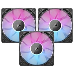 Acessório · Corsair Cooler Gabinete Corsair RX120 Icue Link Starter Rgb Co Ww Preto