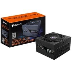 Gigabyte Fonte Alimentacao Gigabyte Aorus Elite Gp AE850PM PG5 850W Atx Modular Plus Platinum Bivolt