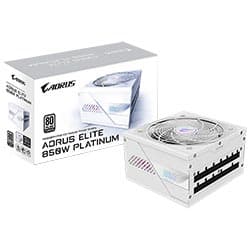 Gigabyte Fonte Alimentacao Gigabyte Aorus Elite Gp AE850PM PG5 Ice 850W Atx Modular Plus Platinum Bivolt