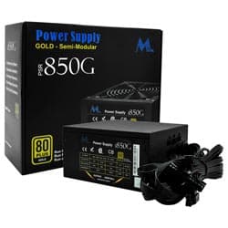 Mtek Fonte Alimentacao Mtek Psr 850W Atx Semi Modular Plus Dourado