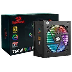 Redragon Fonte Alimentacao Redragon Gc PS006 750W Atx Modular Plus Rgb Dourado