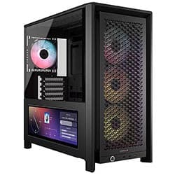 Acessório · Corsair Gabinete Corsair Frame 4000D Lcd Rs Cc Ww Mid Tower Cooler Argb Preto