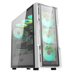 Darkflash Gabinete Darkflash DK431 Glass Atx Cooler Argb Branco