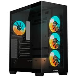 Acessório · Gigabyte Gabinete Gigabyte Gb C500P Panoramic Stealth Mid Tower Cooler Argb Preto