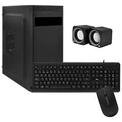 Mtek Gabinete Mtek DK01 Fonte 500W Speaker Espanhol Preto