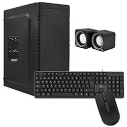 Mtek Gabinete Mtek DK04 Fonte 500W Speaker Espanhol Preto