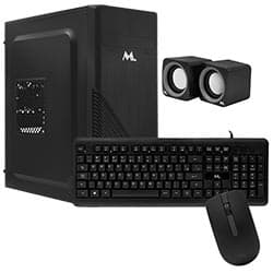 Mtek Gabinete Mtek DK07 Fonte 500W Speaker Espanhol Preto