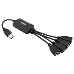 Satellite Hub Usb Satellite HUB05 Portas Preto
