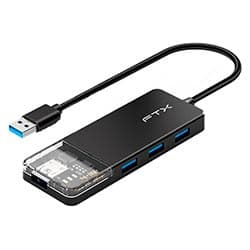 Ftx Hub Usb Ftx Ct HUBT1 Pb Portas Usb Usb Femea Cinza