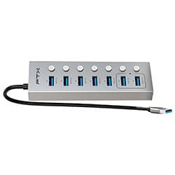 Ftx Hub Usb Ftx Ct HUBU7 Ag Portas Usb Usb Femea Cinza
