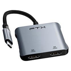 Ftx Hub Usb Ftx Ct CM2H8K Ag Portas Hdmi Usb Usb Femea Cinza
