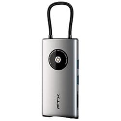 Ftx Hub Usb Ftx Ct HUBL3 Ag Portas Hdmi Usb Usb RJ45 Sd Tf Usb Femea Cinza