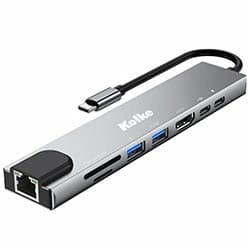 Kolke Hub Usb Kolke Kch Portas Usb Usb Hdmi Usb Lan Sd Tf Cinza