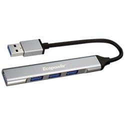 Ecopower Hub Usb Ecopower Ep R010 Portas Cinza