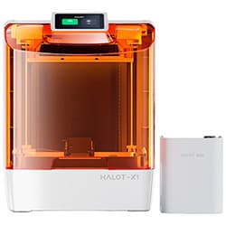 Creality Impressora 3D Halot X1 Combo Bivolt Laranja Branco